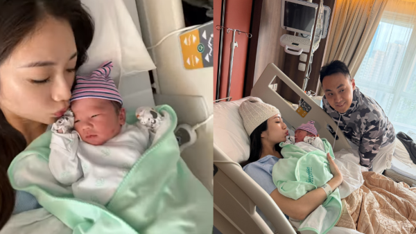 32歲蔡嘉欣IG報喜順利誕子！剖腹產誕7.8磅BB！甜曬一家三口溫馨全家福
