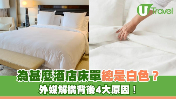 為甚麼酒店床單總是白色？ 外媒解構背後4大原因！ 