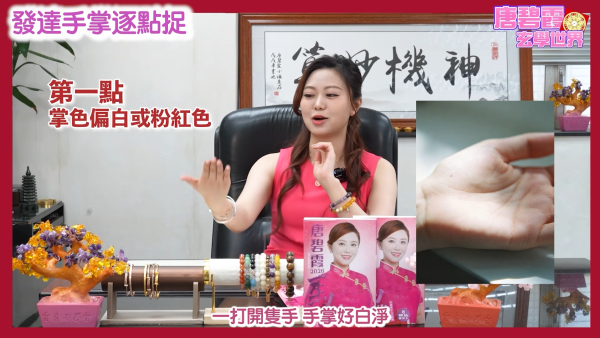 发达掌相逐点捉｜唐碧霞公开6大“发达手”特征！2类掌色最容易有偏财？