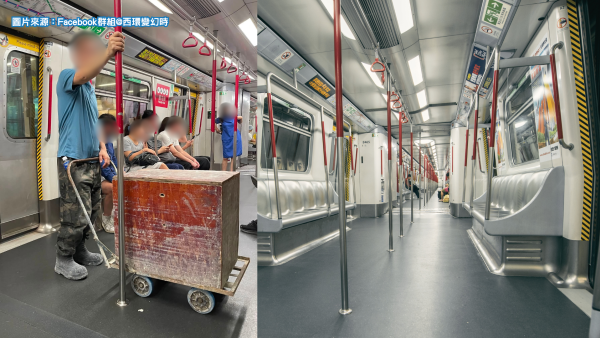 港鐵手推車載巨型木箱逼爆車廂惹怒乘客！網民兩極激烈論戰 附官方行李新規罰五千