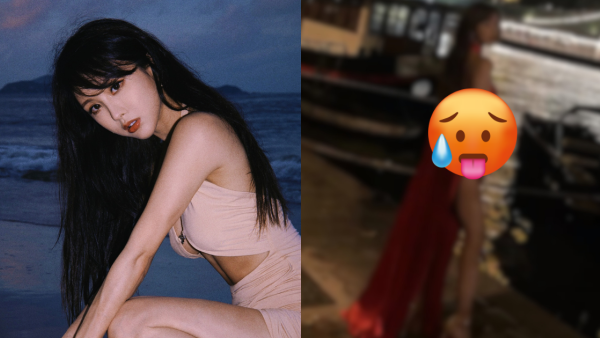 陈静DaDa巴黎铁塔下晒极品S形曲线！裙䙓开衩直上大腿根部疑泄春光