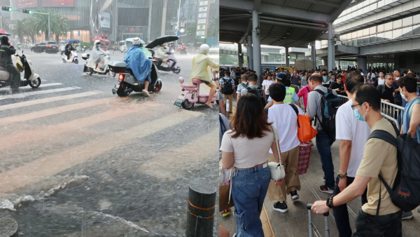 颱風逼近深圳周末狂風暴雨！港人北上懶人包 附8號風球口岸交通安排