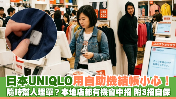 日本UNIQLO用自助機結帳小心！隨時幫人埋單？本地店都有機會中招 附3招自保