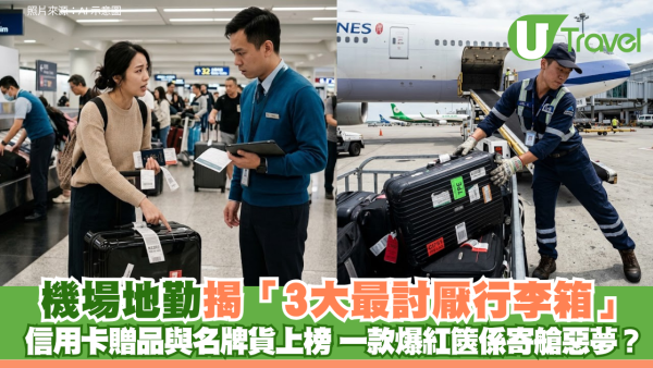 機場地勤揭「3大最討厭行李箱」 信用卡贈品與名牌貨上榜 一款爆紅篋係寄艙惡夢？