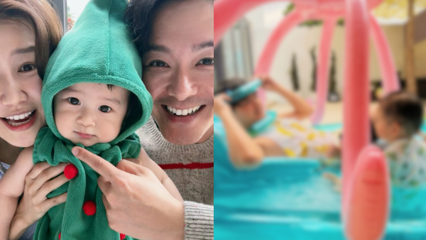 黃翠如蕭正楠大埔千呎獨立屋花園曝光！奶油白花園極寬敞震撼網民：大到傻