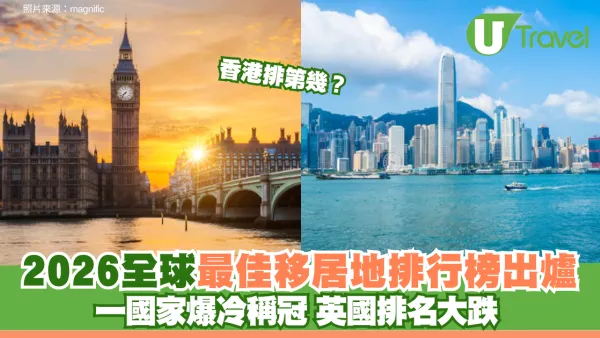 2026全球最佳移居地排行榜出爐！呢個國家爆冷稱冠 香港排第幾？