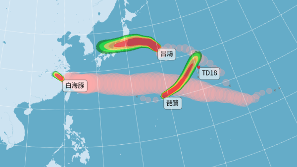 極端天氣｜罕見4颱共舞！香港硬食下沉氣流飆近40度 1颱風直撲日本