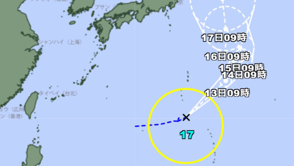 日本打風｜罕見雙颱風夾擊撲日！南卡生成 昌鴻逆向登陸 料迎狂風豪雨