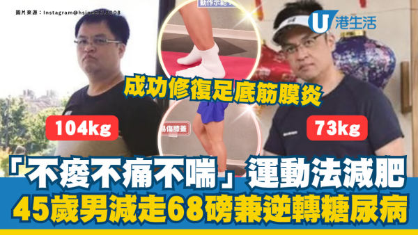 成功修復足底筋膜炎！45歲男靠「不痠不痛不喘」運動法：減走68磅兼逆轉糖尿病