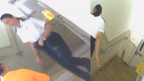 知法犯法？食環女職員穿制服後樓梯食煙斷正 網民怒轟賊喊捉賊