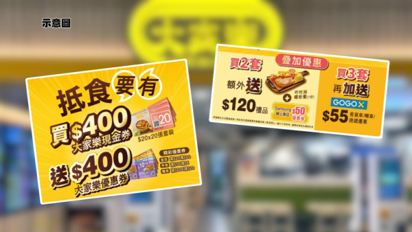 大家樂優惠 | 買$400現金券送多$400！全日通用時效極長：咁做再送$120禮品！