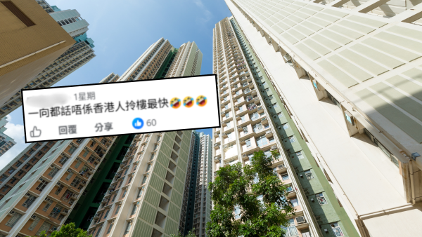 公屋收樓派300呎新樓！用錯1詞慘被質疑新香港人？樓主霸氣反擊：交稅30年