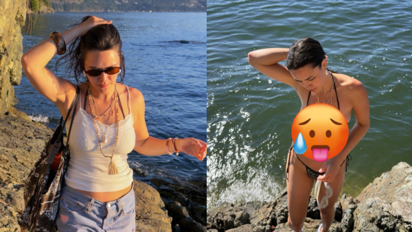 “最狂野星二代”极少布比基尼大解放！谷尽事业线前凸后翘获赞大女儿最像妈妈
