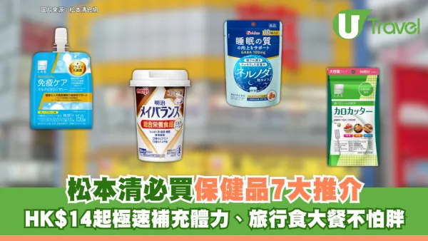 遊日必買！松本清必買保健品7大推介 HK$14起極速補充體力、旅行食大餐不怕胖