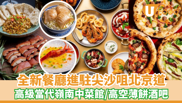 全新餐廳進駐尖沙咀北京道！高級當代嶺南中菜館/高空薄餅酒吧