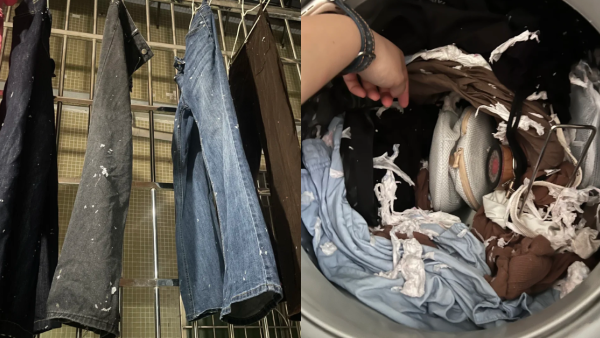 洗衣纸巾碎满布噩梦！专家警告别用胶带 实测加1款家常神器免手搓