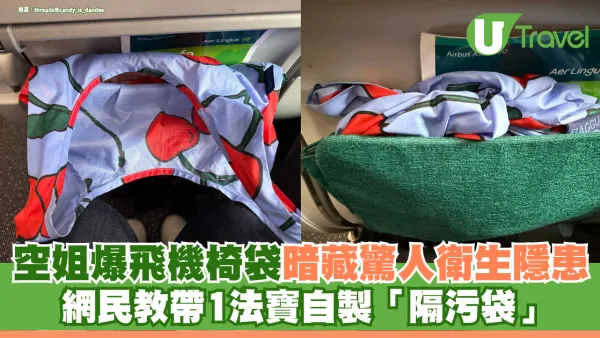 飛機椅袋暗藏衛生隱患？網民教帶1法寶自製「隔污袋」 空姐爆驚人內幕：曾見用過尿片