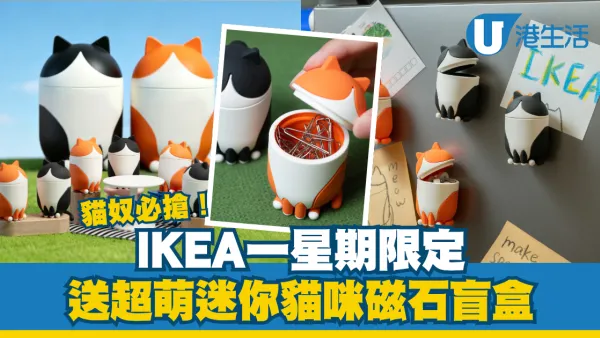 貓奴必搶！IKEA一星期限定送超萌迷你貓咪磁石盲盒