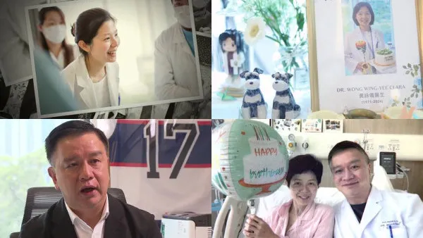 已故醫生黃詠儀患末期肺癌仍堅守崗位  摯愛容樹恒醫生淚崩剖白插喉拔喉兩難「我是醫生還是家人？」