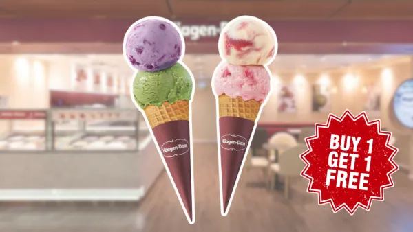 Häagen-Dazs™雪糕買一送一！ 快閃優惠2折  雙球最平$36杯／單球更只需$11
