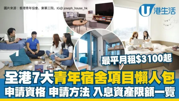 【青年宿舍計劃2026】全港7大青年宿舍項目懶人包 最平月租$3,100！申請資格/入息資產限額一覽