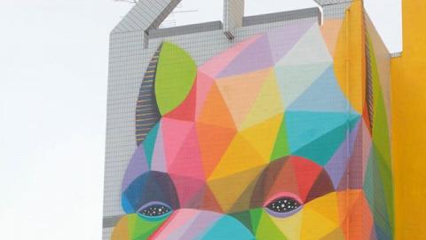 深水埗發現巨型熊壁畫！HKwalls第三屆街頭藝術節