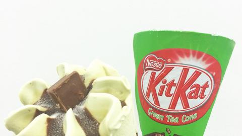 搶先試食！Circle K便利店新出KitKat綠茶甜筒