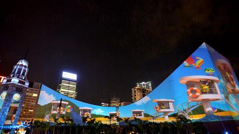 尖沙咀3D光雕匯演 鐘樓文化中心換夏日新裝  