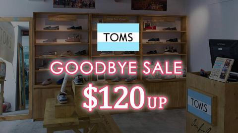 TOMS鞋款低至$120！指定分店推優惠