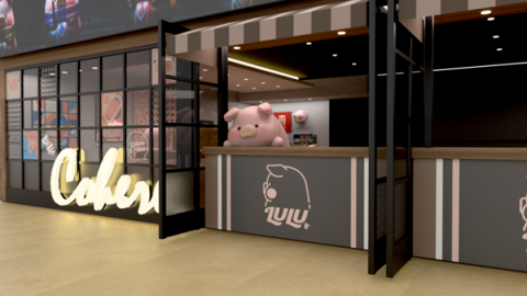 【尖沙咀美食】尖沙咀新開午餐肉罐頭Lulu豬Cafe Lulu豬甜品+1.7米巨型Lulu豬