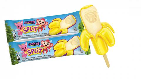 【香蕉雪條】Pinkfong碰碰狐SPLiT雪條超市有售 玩味香蕉造型+搣開蕉皮歎雪糕！