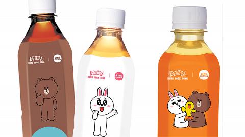 Line Friends x 鴻福堂限定版樽裝飲品即將登場　呆樣熊大最可愛！