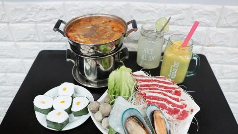 【九龍城美食】$98半任食泰式火鍋　無限時歎地道船河/冬陰公湯底