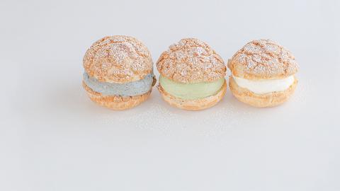 菠蘿泡芙三重奏—芝麻、抹茶、柑橘