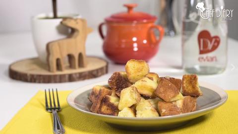 新手不敗！自製卜卜脆焦糖麵包粒