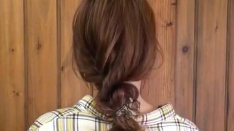 手殘女必學春夏髮型　1條橡筋扭出氣質編髮