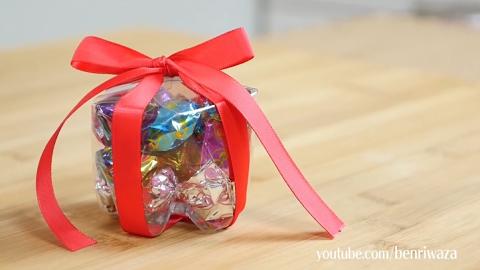 1個膠樽整出小驚喜！簡單自製透明糖果禮物盒