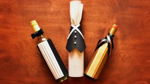 酒瓶變紳士！3款簡易包裝方法