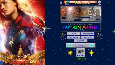 【Marvel隊長】復古彩虹字+外星阿婆！Captain Marvel官網仿90年代設計多亮點