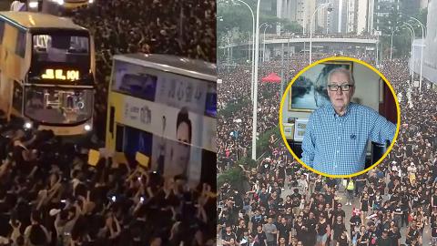 城巴之父李日新讚揚年輕示威者 「換轉其他城市已經有巴士被燒毀」