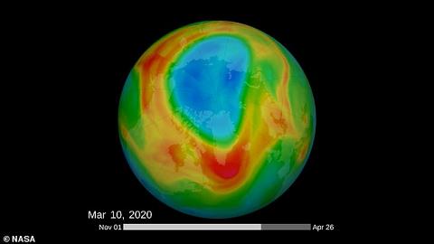 北極上空出現歷來最大臭氧層破洞 科學家發現1個月內竟自行修復