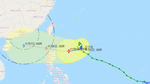 一周內雙颱風！天鵝明早最接近香港 天文台料艾莎尼升級颱風週末闖港400公里