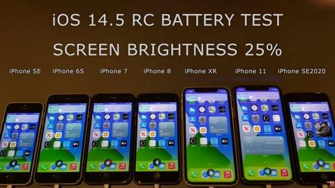 【iOS14.5】實測7大型號iPhone耗電量+速度！升級iOS14.5後只有1款手機變得更食電