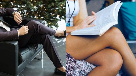 翹腳坐導致腰痛、下半身水腫 專家分析翹腳6大傷害 男性有機會因此不孕！