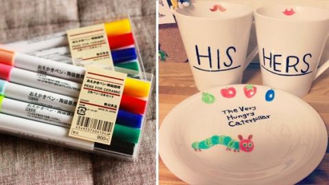 日本無印彩色陶瓷畫筆 3步DIY獨一無二餐具