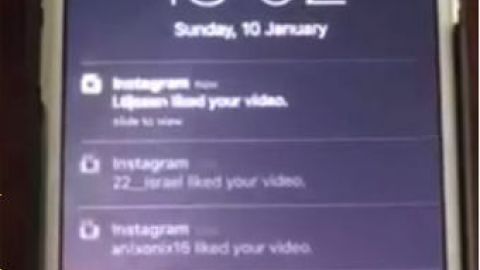 IG有800萬個followers而沒有關掉手機通知，
