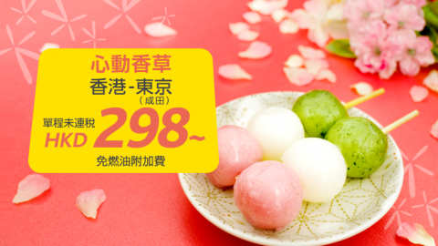 跌破一千！ 香草航空飛東京來回連稅$861
