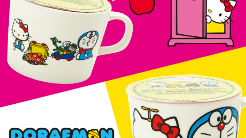 日本Family Mart送「哆啦A夢 x Hello Kitty」聯名杯 可愛到很想帶回家