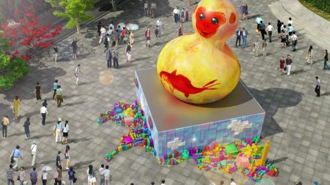 「網友：何方妖孽？」 南投燈會「土撥鼠」作品照瘋傳被嘲史上最醜