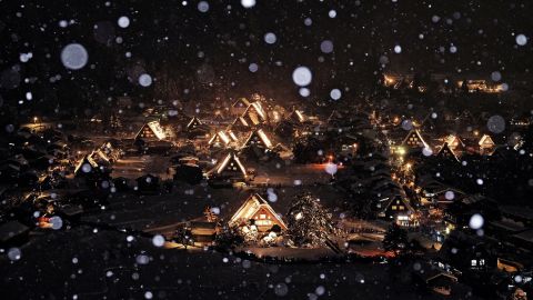 日本中部北陸自駕。白川鄉合掌村 2016年展望台+天守閣看點燈&三間小屋(下)